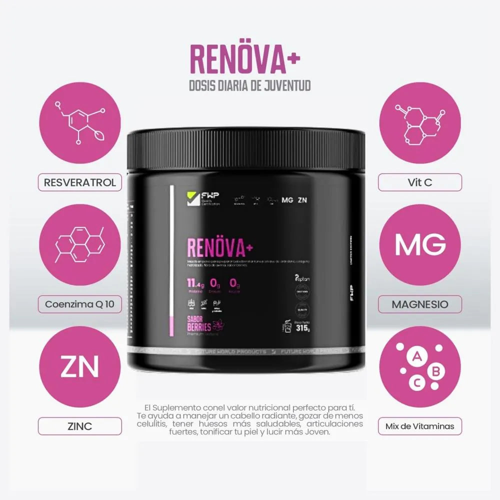 Colágeno Renova 315g en Polvo — Piel Radiante y Articulaciones Saludables