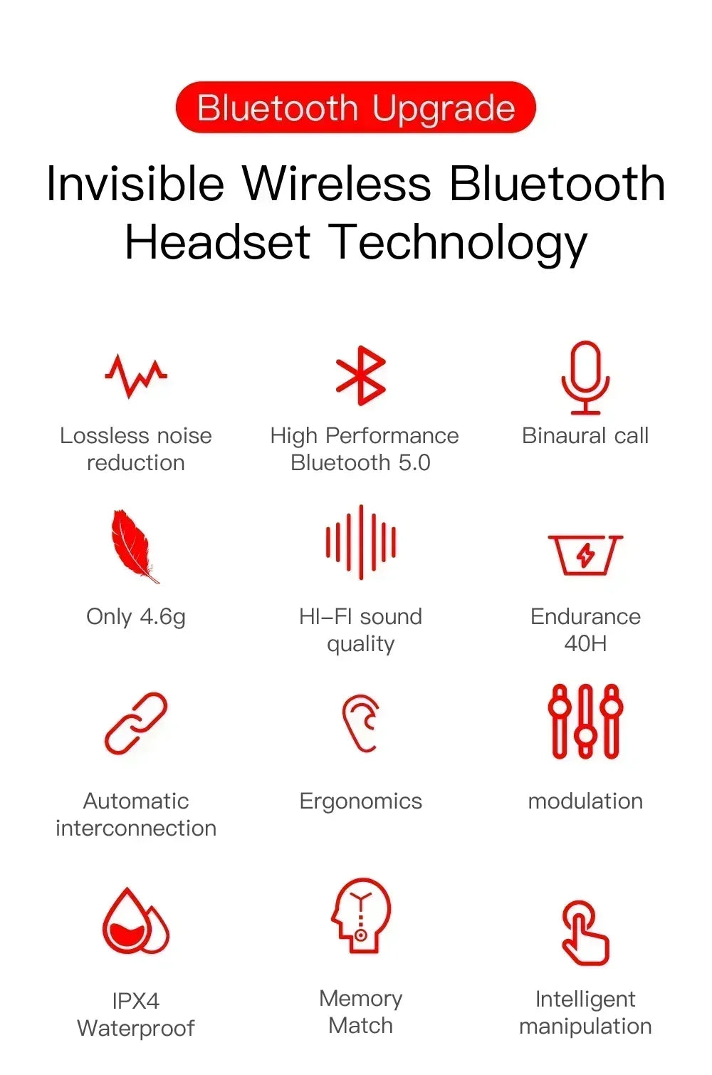2025New E6S Wireless Bluetooth Earphones A6S TWS Headset Noise Cancelling Earphones With Microphone Headphones For iPhone Xiaomi