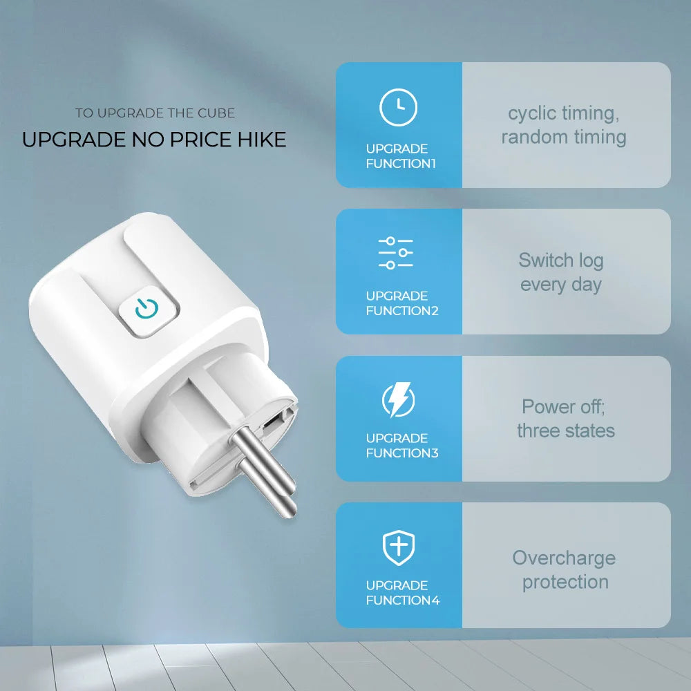 Smart Plug EU 20A WiFi — Voice Control with Alexa & Google Assistant