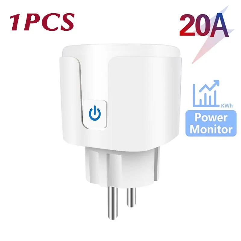 Smart Plug EU 20A WiFi — Voice Control with Alexa & Google Assistant