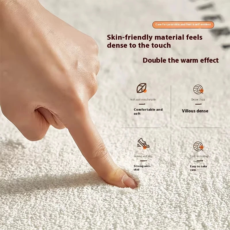 Alfombra Suave Estampada — Decoración Impermeable para Dormitorio y Sala